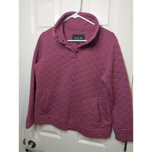 Modern Canvas Mauve Long Sleeve Sweatshirt Womens Size Medium